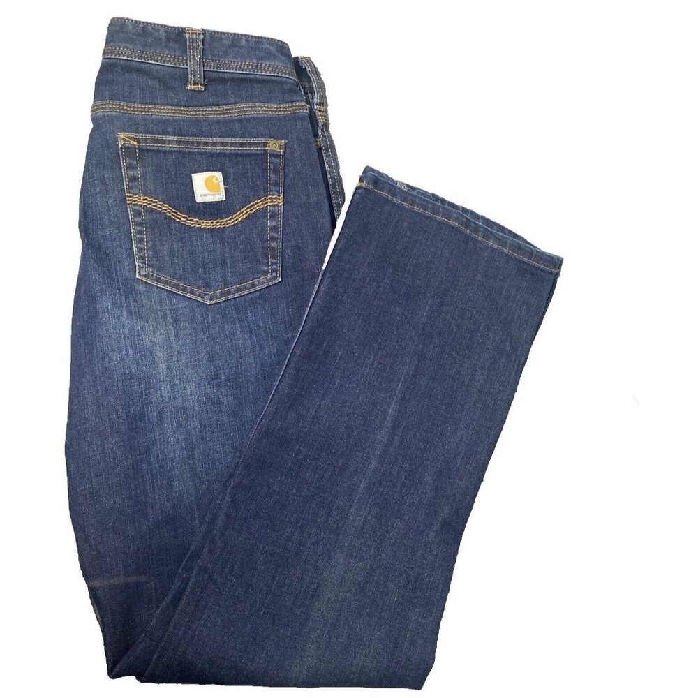 Carhartt Denim Jeans Womens Size 6R Original Bootcut Blue 5 Pocket western